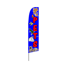 Pets Supplies Feather Flag