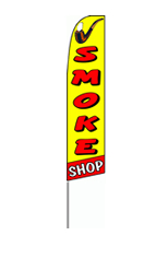 Smoke Shop Feather Flag