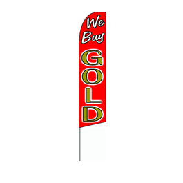 We Buy Gold Feather Flag