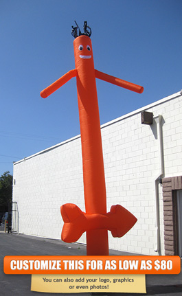 Plain Orange Sky Puppet With Arrow - 20 Ft.