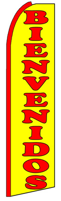 BIENVENIDOS (Red/Yellow) Feather Flag