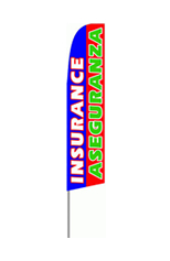 Insurance Aseguranza Feather Flag