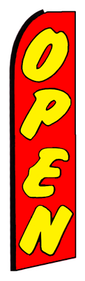 Open (Red/Yellow) Feather Flag