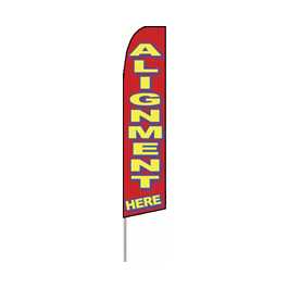 "Alignment Here" Feather Flag