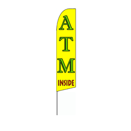 ATM Inside Feather Flag