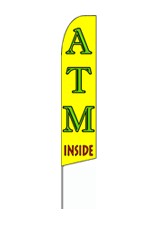 ATM Inside Feather Flag