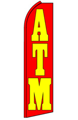 ATM (Red/Yellow) Feather Flag