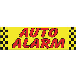 Auto Alarm Vinyl Ad Banner 3 x 10 ft