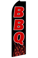 BBQ (Flames) Feather Flag