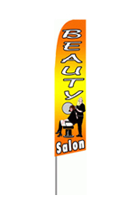 Beauty Salon Feather Flag