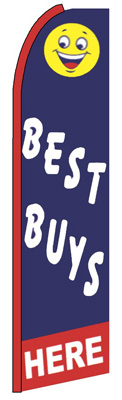 Best Buys Here Feather Flag
