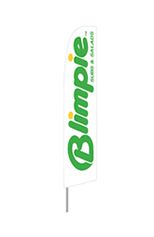 Blimpie Feather Flag