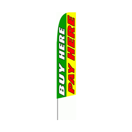 Buy Here Pay Here Feather Flag