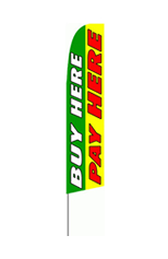 Buy Here Pay Here Feather Flag