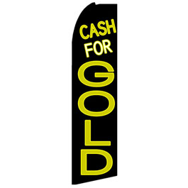 Cash for Gold Feather Flag