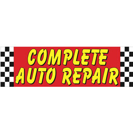 Complete Auto Repair Vinyl Ad Banner 3 x 10 ft