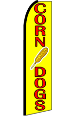 CORN DOGS Feather Flag