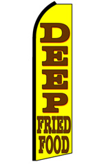 DEEP FRIED FOOD Feather Flag