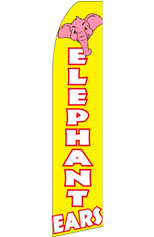 Elephant Ears Feather Flag