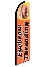 Eyebrow Threading Feather Flag