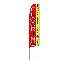 Flooring (Red/Yellow) Feather Banner