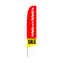 Furniture Sale (Red/Yellow) Feather Flag