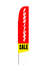 Furniture Sale (Red/Yellow) Feather Flag