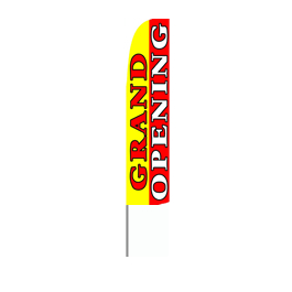 Grand Opening (Red/Yellow) Feather Flag