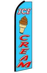 ICE CREAM Feather Flag