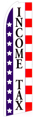 Income Tax (Stars & Stripes) Feather Flag