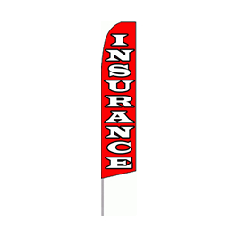 Insurance (Red) Feather Flag