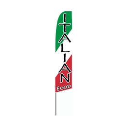 Italian Food Feather Flag
