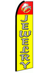 JEWELRY (Yellow) Feather Flag