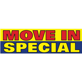 Move In Special Vinyl Ad Banner 3 x 10 ft