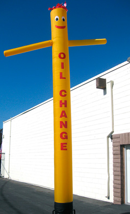 Oil Change SkyPuppet - Yellow (Double-Sided) - 20 Ft.