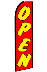 Open (Red/Yellow) Feather Flag