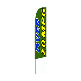 Over 20 MPG Feather Flag
