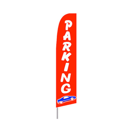Parking (Red) Feather Flag