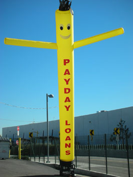 Payday Loans SkyPuppet - Yellow (Single-Sided) - 20 Ft.