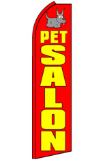 PET SALON Feather Flag