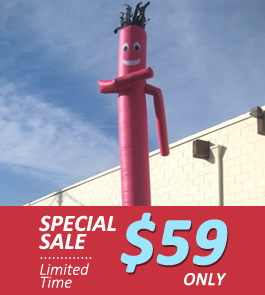 Plain Pink Sky Puppet - 20 Ft.