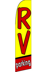 RV PARKING (Yellow) Feather Flag