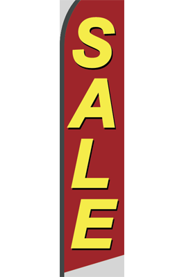 Sale (Red/Big Text) Feather Flag