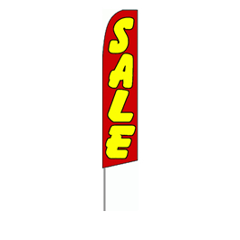 Sale (Red/Yellow) Feather Flag