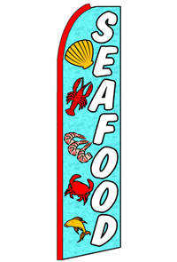 Seafood Feather Flag