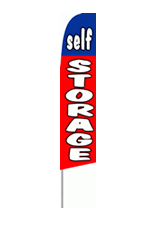 Self Storage (Blue & Red) Feather Flag