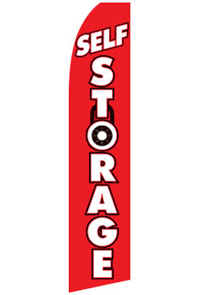 SELF STORAGE (Lock) Feather Banner Flag