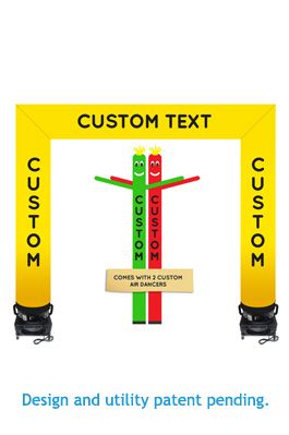 Sky Pupept Arch with (2) Custom Air Dancers and (2) Blowers
