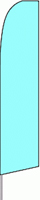 Solid Blue Aqua Feather Flag