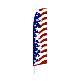 Star Spangled Feather Flag